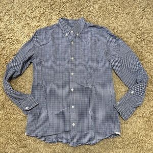 Crewcuts Blue Checkered Button Down Shirt